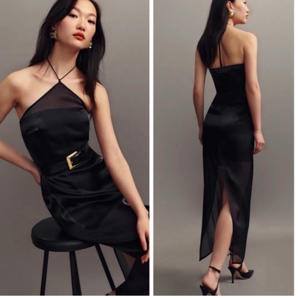 Reformation Dresses Cana Dress Black size 4 - Picture 1 of 16
